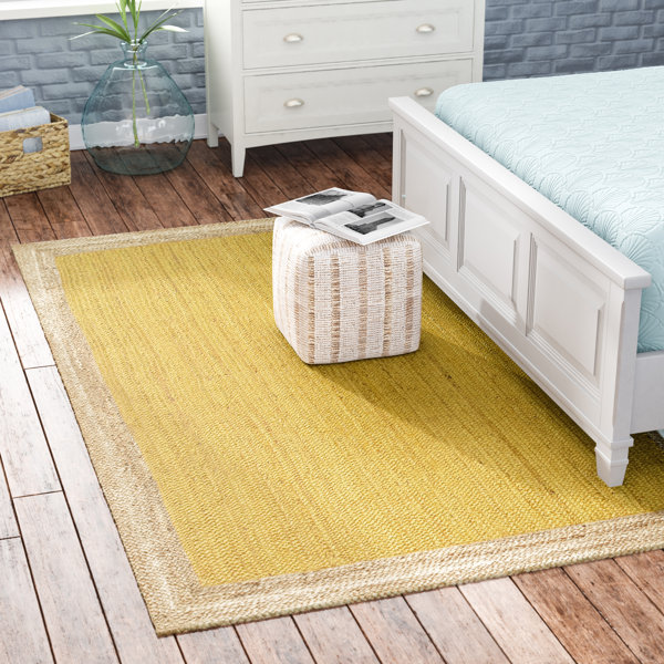 Beachcrest Home Greiner Handmade Jute/Sisal Yellow Area Rug & Reviews